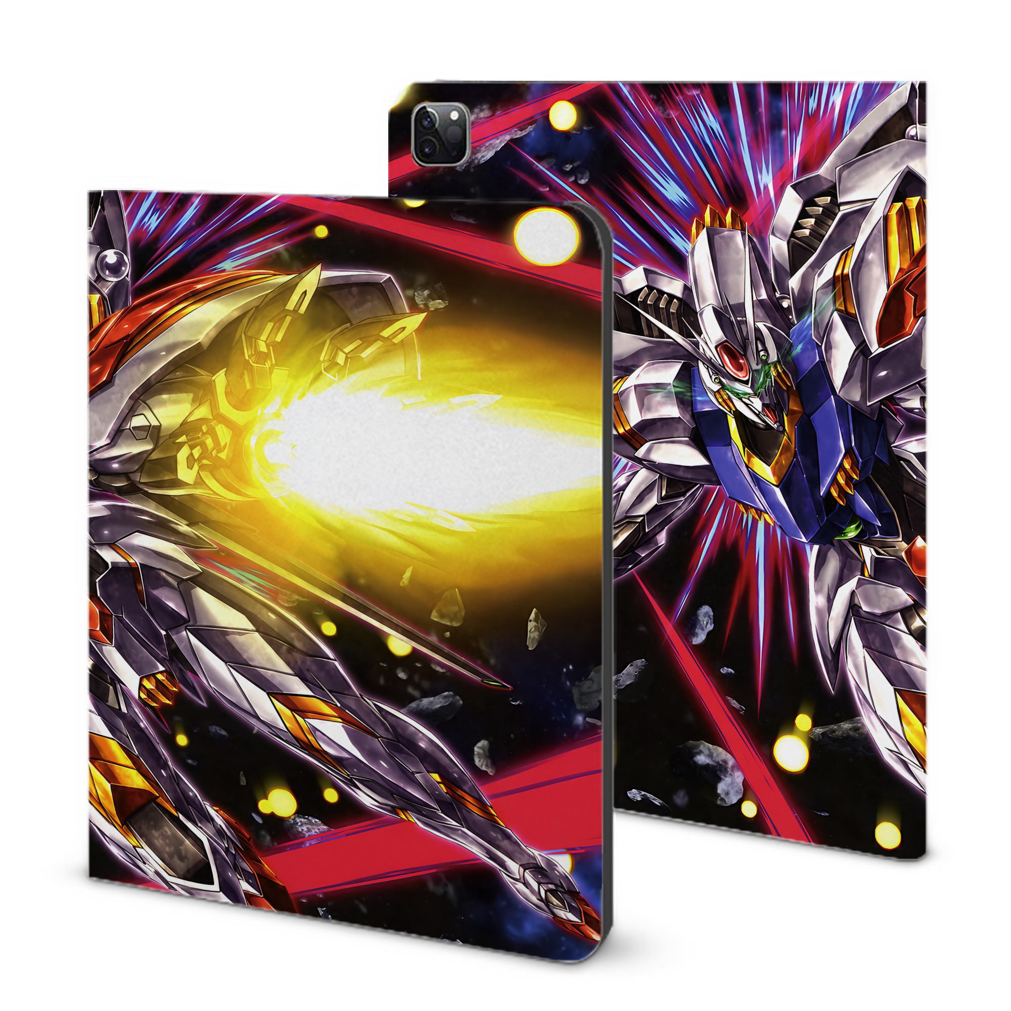 （画像用） 機動戦士ガンダム Mobile Suit Gundam IPad ケース ブック型 PUレザー TPU 耐衝撃 軽量 薄型 ペン収納なし 全面保護 IPad 各モデル対応
